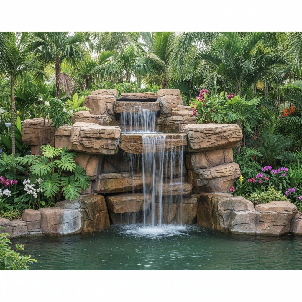 หินเทียม น้ำตก ลำปาง